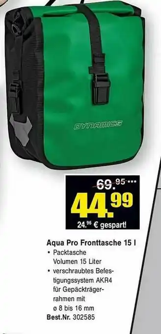 Zweirad Stadler Aqua Pro Fronttasche 15 L Angebot