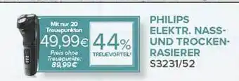 trinkgut Philips Elektr. Nass- Und Trocken-rasierer S3231-52 Angebot