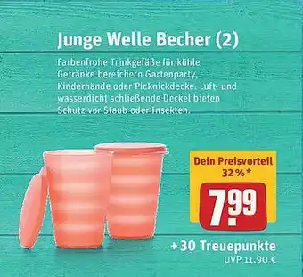 REWE Junge Welle Becher (2) Angebot