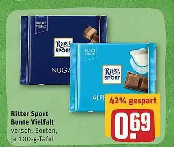 REWE Ritter Sport Bunte Vielfalt Angebot