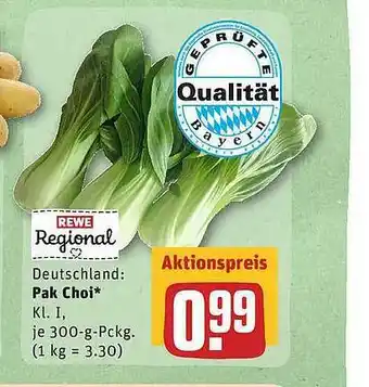 REWE Pak Choi Angebot