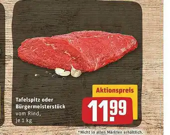 REWE Tafelspitz Oder Bürgermeisterstück Angebot