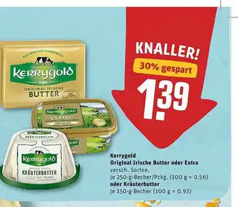 REWE Kerrygold Original Irische Butter Oder Extra Oder Kräuterbutter Angebot