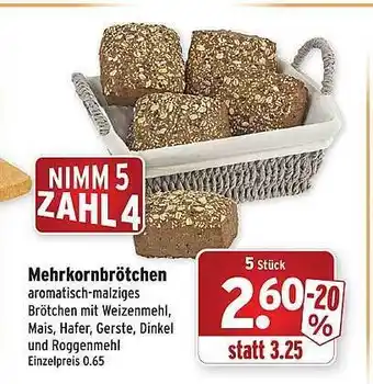 Wasgau Mehrkornbrötchen Angebot