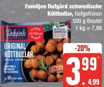 Marktkauf Familjen Dafgård schwedische Köttbullar 500 g Beutel Angebot