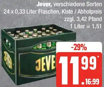 Marktkauf Jever 24 x 0,33 Liter Flaschen Angebot