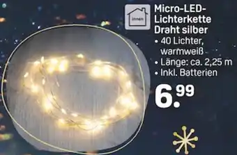 Rossmann Micro-LED-Lichterkette Draht silber Angebot