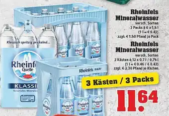 trinkgut Rheinfels Mineralwasser Angebot