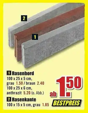 B1 Discount Baumarkt Rasenbord Oder Rasenkante Angebot