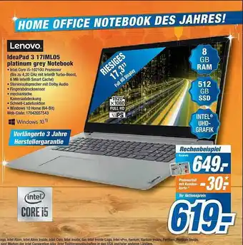 Expert Lenovo Ideapad 3 Angebot