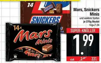 E-Center Mars, Snickers Minis Angebot