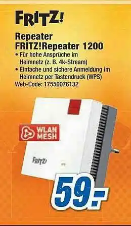 Expert Repeater Fritz!repeater 1200 Angebot