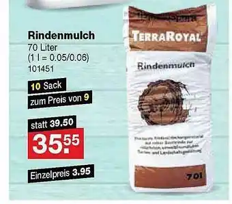 RL-Fundgrube Rindenmulch Terraroyal Angebot