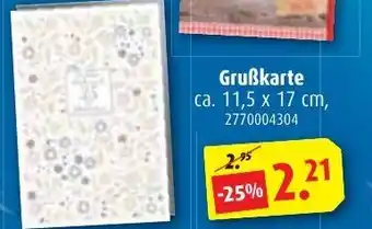 ROLLER Grußkarte Angebot