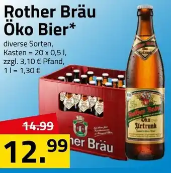 Logo Getränkemarkt Rother Bräu öko Bier 20x0,5L Angebot