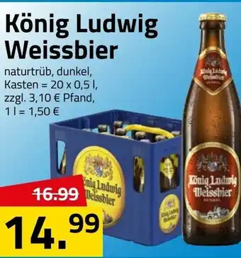 Logo Getränkemarkt König Ludwig Weissbier 20x0,5L Angebot