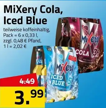 Logo Getränkemarkt Mixery Cola, Iced Blue 6x0,33L Angebot