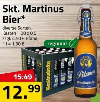 Logo Getränkemarkt Skt. Martinus Bier 20x0,5L Angebot