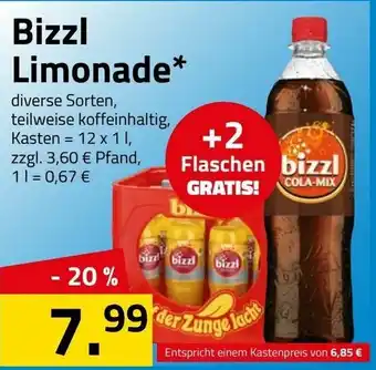 Logo Getränkemarkt Bizzl Limonade 12x1L Angebot