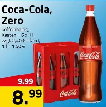 Logo Getränkemarkt Coca Cola , Zero 6x1L Angebot