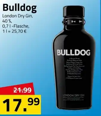 Logo Getränkemarkt Bulldog London Dry Gin 0,7L Angebot