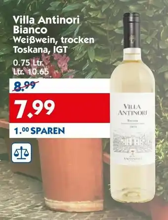 Hol'ab Getränkemarkt Villa Antinori Bianco Weißwein, trocken Toskana, IGT 0,75L Angebot