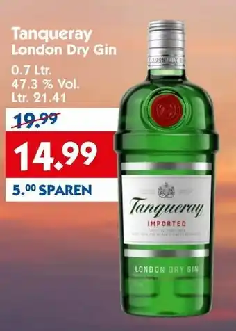 Hol'ab Getränkemarkt Tanqueray London Dry Gin 0,7L Angebot