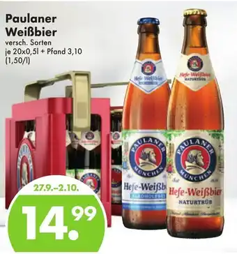 Trink und Spare Paulaner Weißbier 20x0,5L Angebot