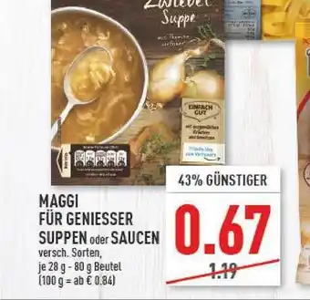 Marktkauf Maggi Für Geniesser Suppen Oder Saucen Angebot