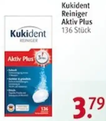 Rossmann Kukident Reiniger Aktiv Plus 136 Stück Angebot