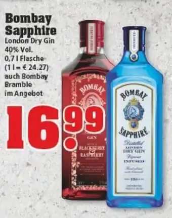 trinkgut Bombay Sapphire London Dry Gin 0,7L Angebot