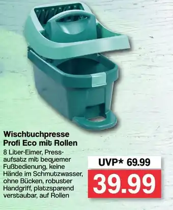 Famila Nord West Wischtuchpresse Profi Eco mit Rollen Angebot