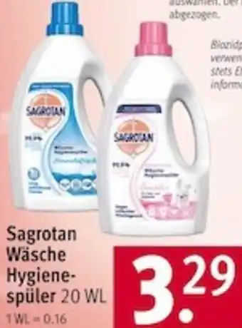 Rossmann Sagrotan Wäsche Hygienespüler 20 WL Angebot