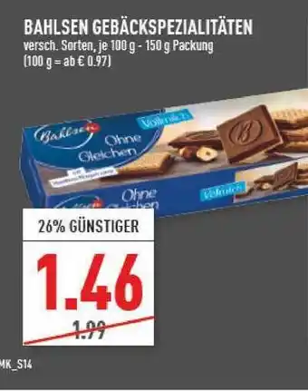 Marktkauf Bahlsen Gebäckspezialitäten Angebot