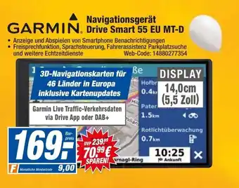 HEM Expert Garmin Navigationsgerät Drive Smart 55 EU MT-D Angebot