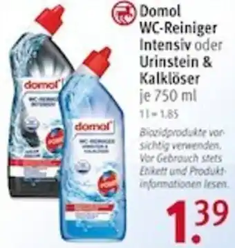 Rossmann Domol WC-Reiniger Intensiv oder Urinstein & Kalklöser 750 ml Angebot