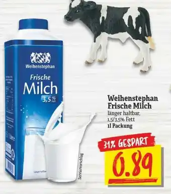 NP Discount Weihenstephan Frische Milch 1L Angebot