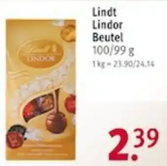 Rossmann Lindt Lindor Beutel 100/99 g Angebot