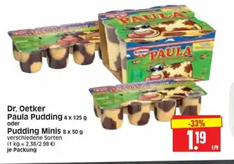 Edeka Herkules Dr. oetker paula pudding odr pudding minis Angebot