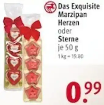 Rossmann Das Exquisite Marzipan Herzen oder Sterne 50 g Angebot