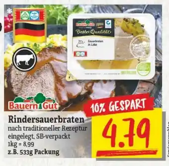 NP Discount Bauern Gut Rindersauerbraten 533g Angebot