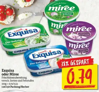 NP Discount Exquisa oder Miree 110/150g Becher Angebot