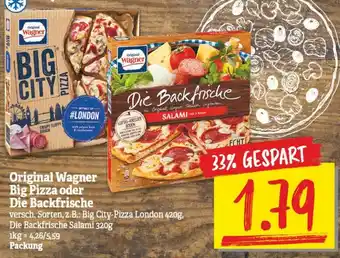 NP Discount Original Wagner Big Pizza oder Die Backfrische Angebot