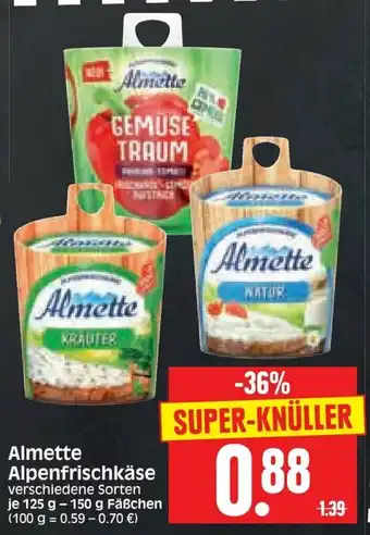 Edeka Herkules Almette alpenfrischkase 125g Angebot