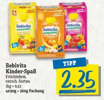 NP Discount Bebivita Kinder Spaß 4x90g Angebot