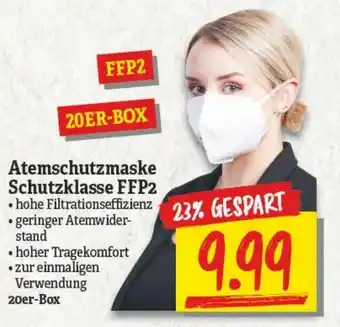 NP Discount Atemschutzmaske Schutzklasse FFP2 Angebot