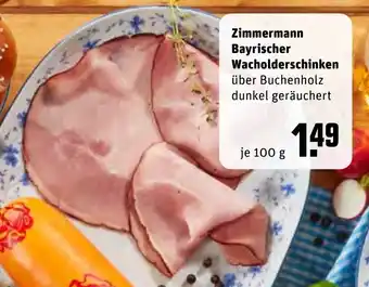 REWE Kaufpark Zimmermann Bayrischer Wacholderschinken 100g Angebot