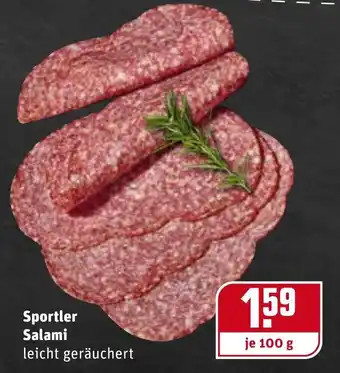 REWE Kaufpark Sportler Salami 100g Angebot