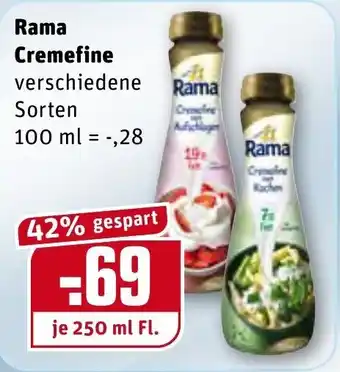 REWE Kaufpark Rama Cremefine 250ml Angebot