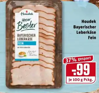 REWE Kaufpark Houdek Bayerischer Leberkäse Fein 100g Angebot